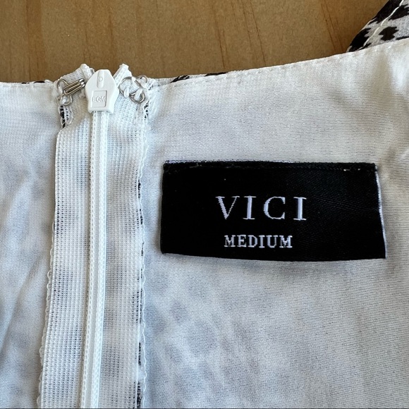 VICI Dalmatian Spotted Ruffle Mini Dress - Picture 4 of 5